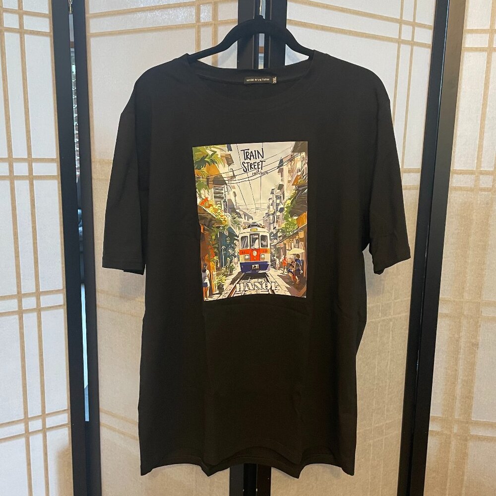 Vietnam Hanoi Train Street T-shirt - 3XL